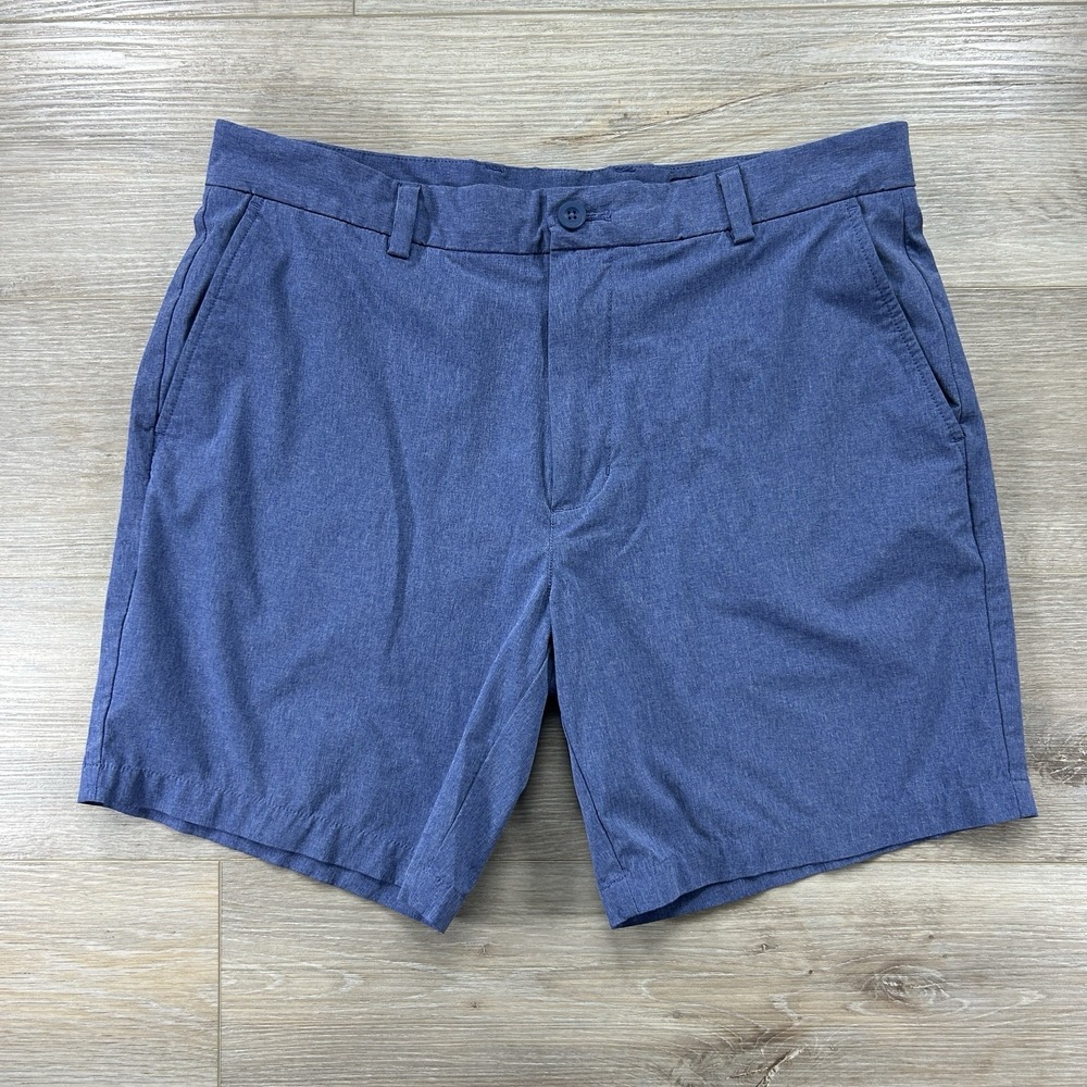 Vineyard Vines Size 35 Blue Performance Shorts Chino Lightweight Stretch